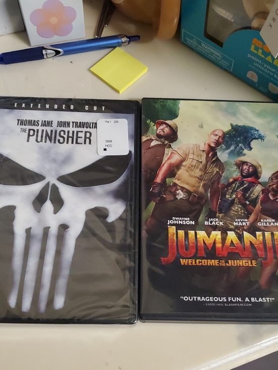 Other - Nwt The Punisher & Nwot Jumanji DVD Duo - Black, White, Red